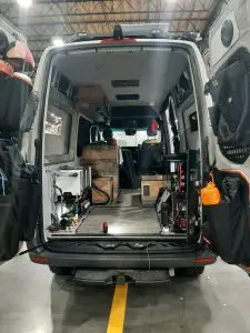Van Leak Repair - Outside Van Syncline