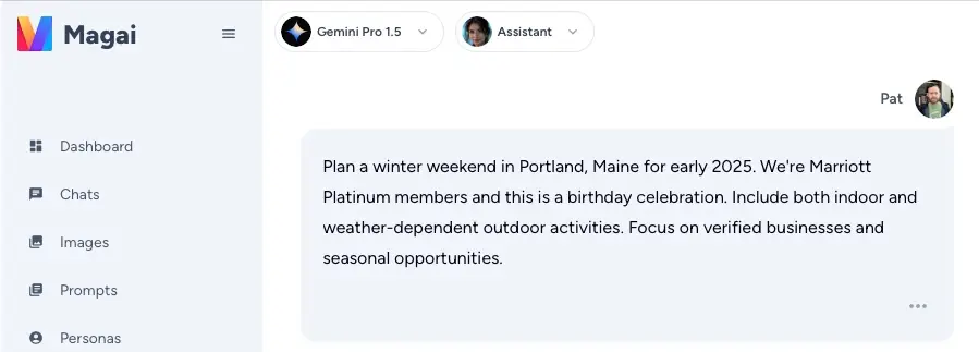 Gemini Travel AI Prompt