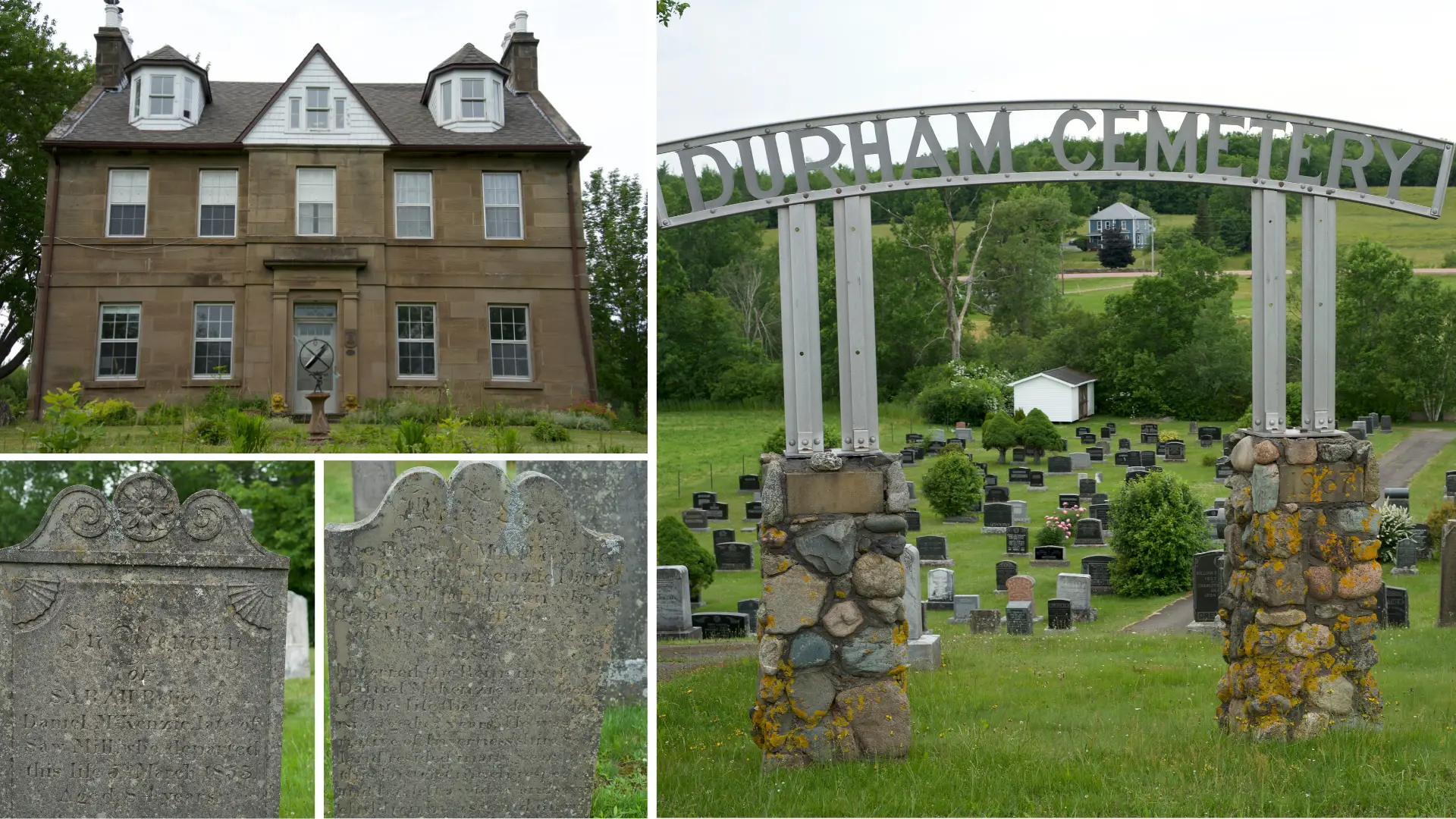 Durham Cemetery Nova Scotia historic Scottish family gravestones