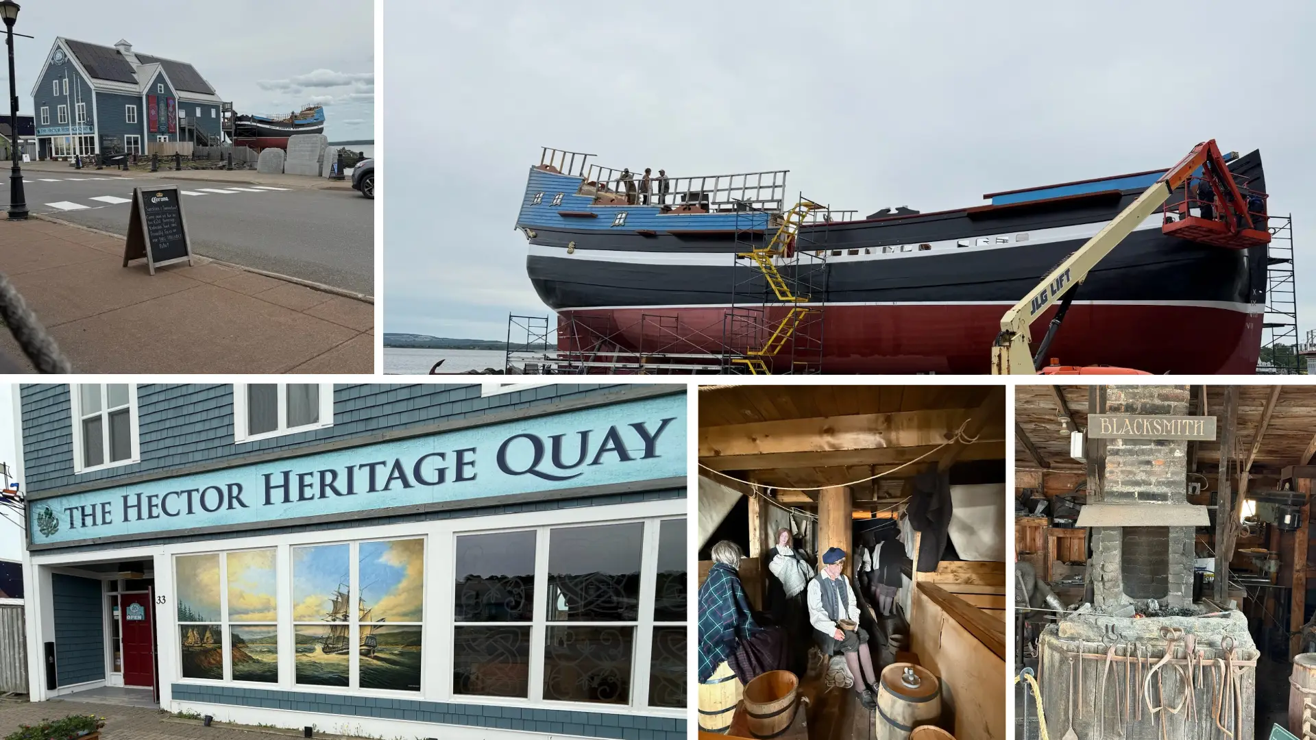 Hector Heritage Quay museum showcasing Scottish immigration to Nova Scotia